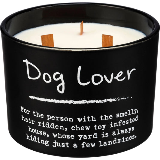 Dog Lover Poetry Candle