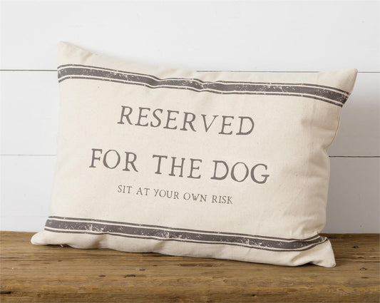 Reversible Pillow - Reserved For The Dog/Cat