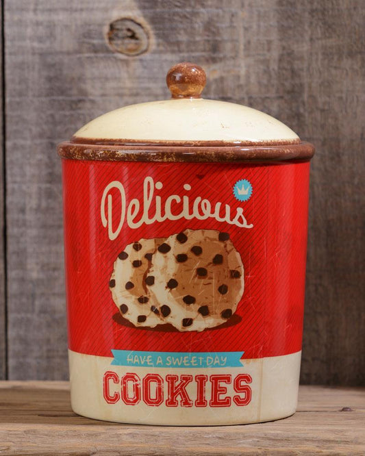 Retro Ceramic Cookie Jar
