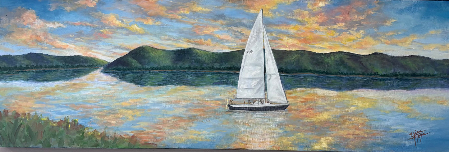 SAILBOAT SUNRISE BY LISA FLOYD