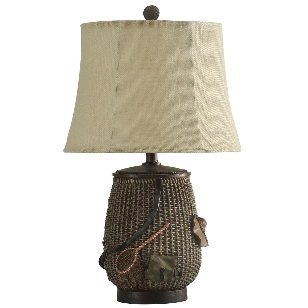 Mossy Oak fishing basket lamp