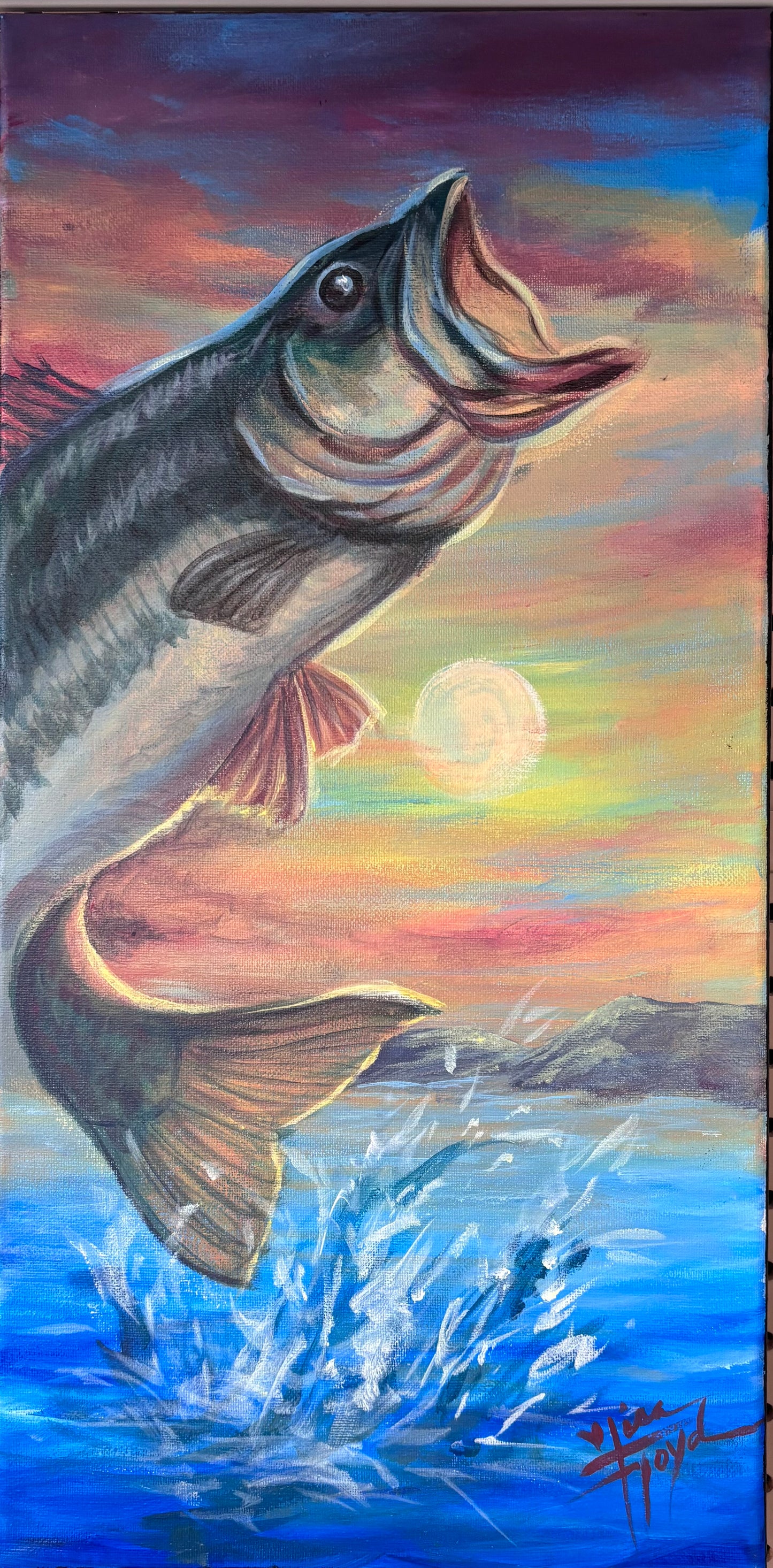 SUNSET BASS BY LISA FLOYD