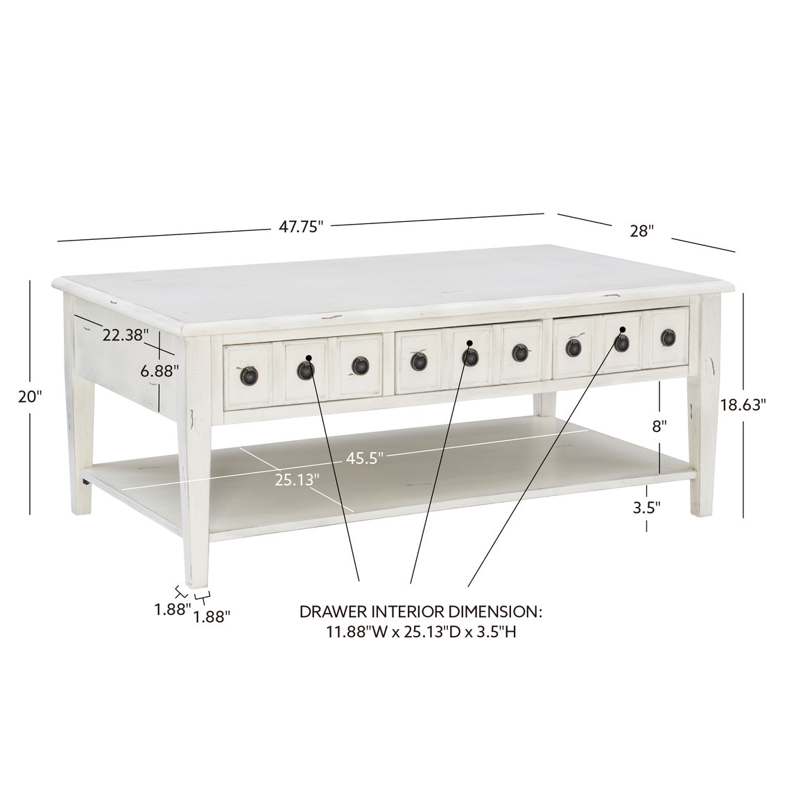 Sadie Cream Coffee Table