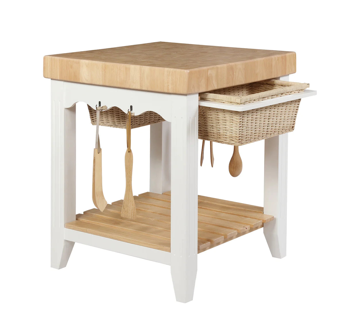 KOLTON WHITE KITCHEN ISLAND