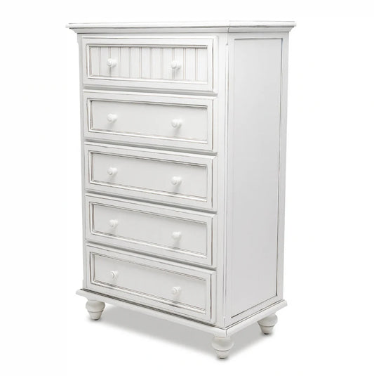 MONACO 5 DRAWER CHEST BLANC FINISH
