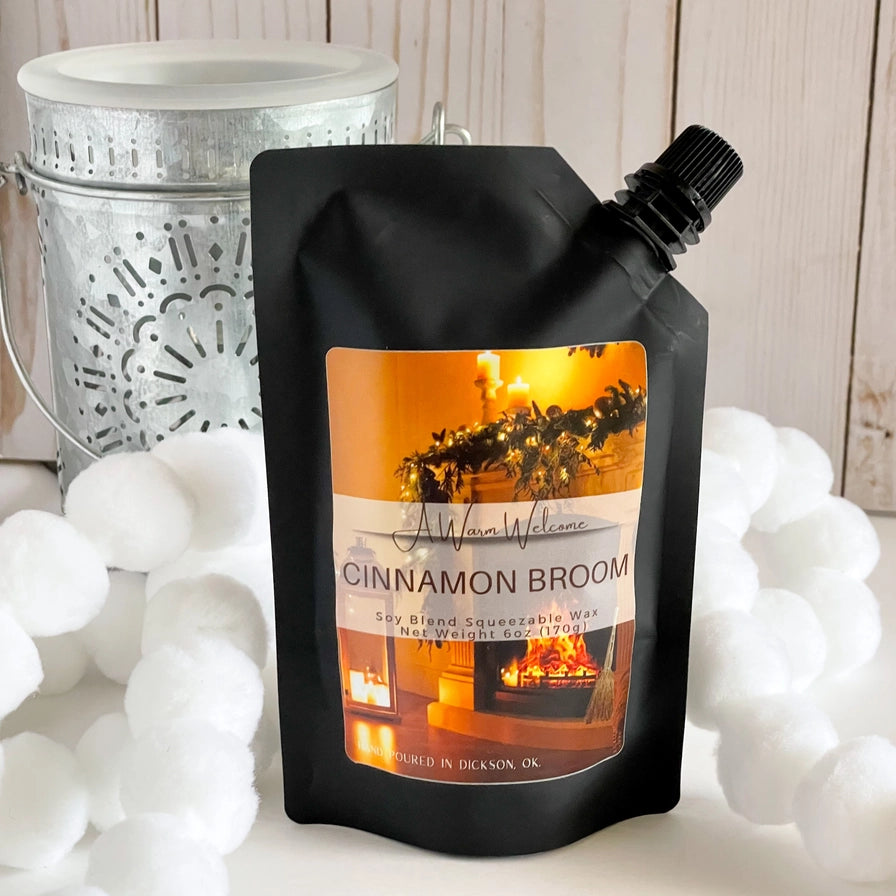 Squeeze Wax Melt-Cinnamon Broom Winter Softie