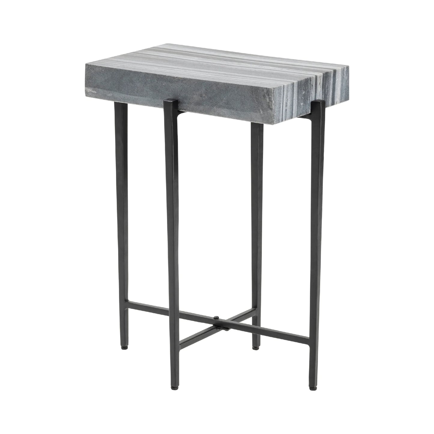 Bailey Marble Block Accent Table