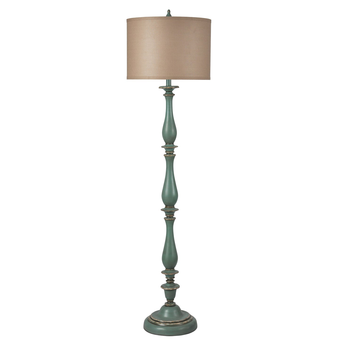 Green Poly Floor Lamp