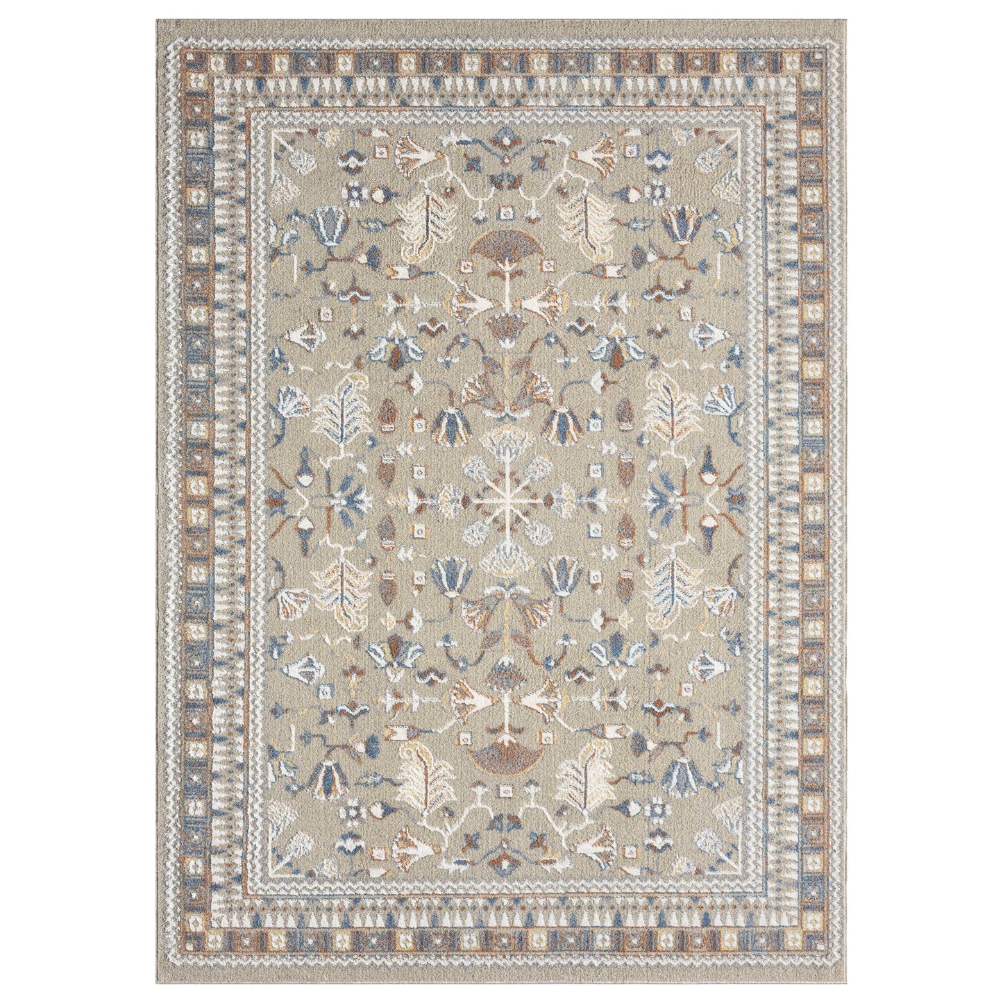 VISTA 5X7 BEIGE/RUST