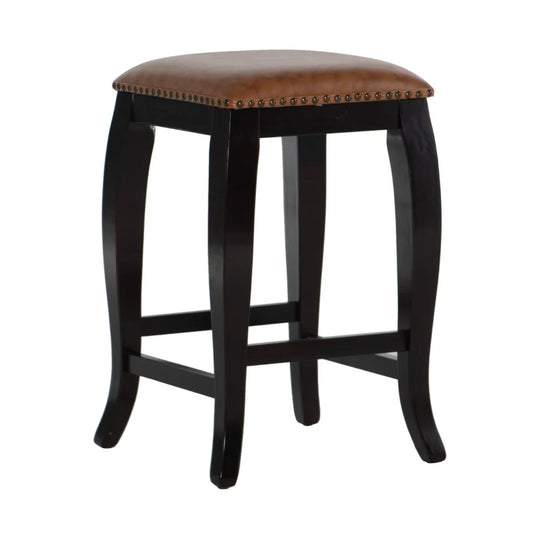 San Francisco Square Top Stool - Caramel