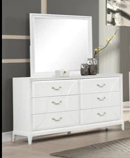 RENASCENCE 6 DRAWER DRESSER W MIRROR