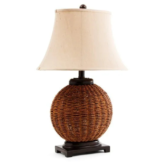 LATHAM WICKER LAMP