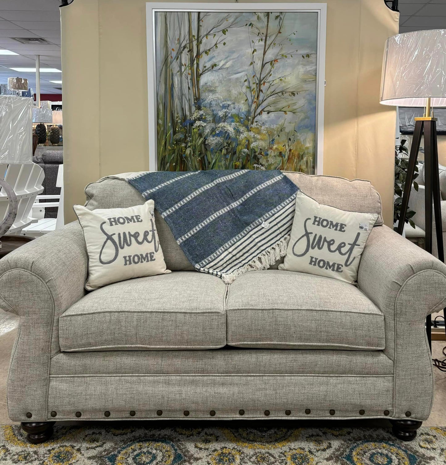 ANDORA LINEN LOVESEAT