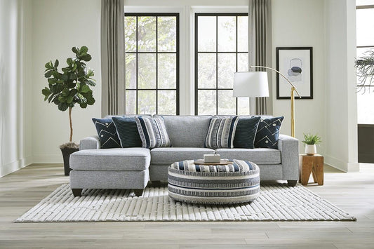 PERSIA INDIGO SECTIONAL WITH LEFT CHAISE