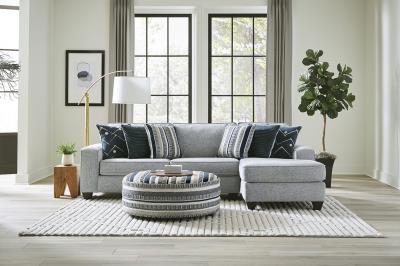 PERSIA INDIGO SOFA WITH RIGHT CHAISE