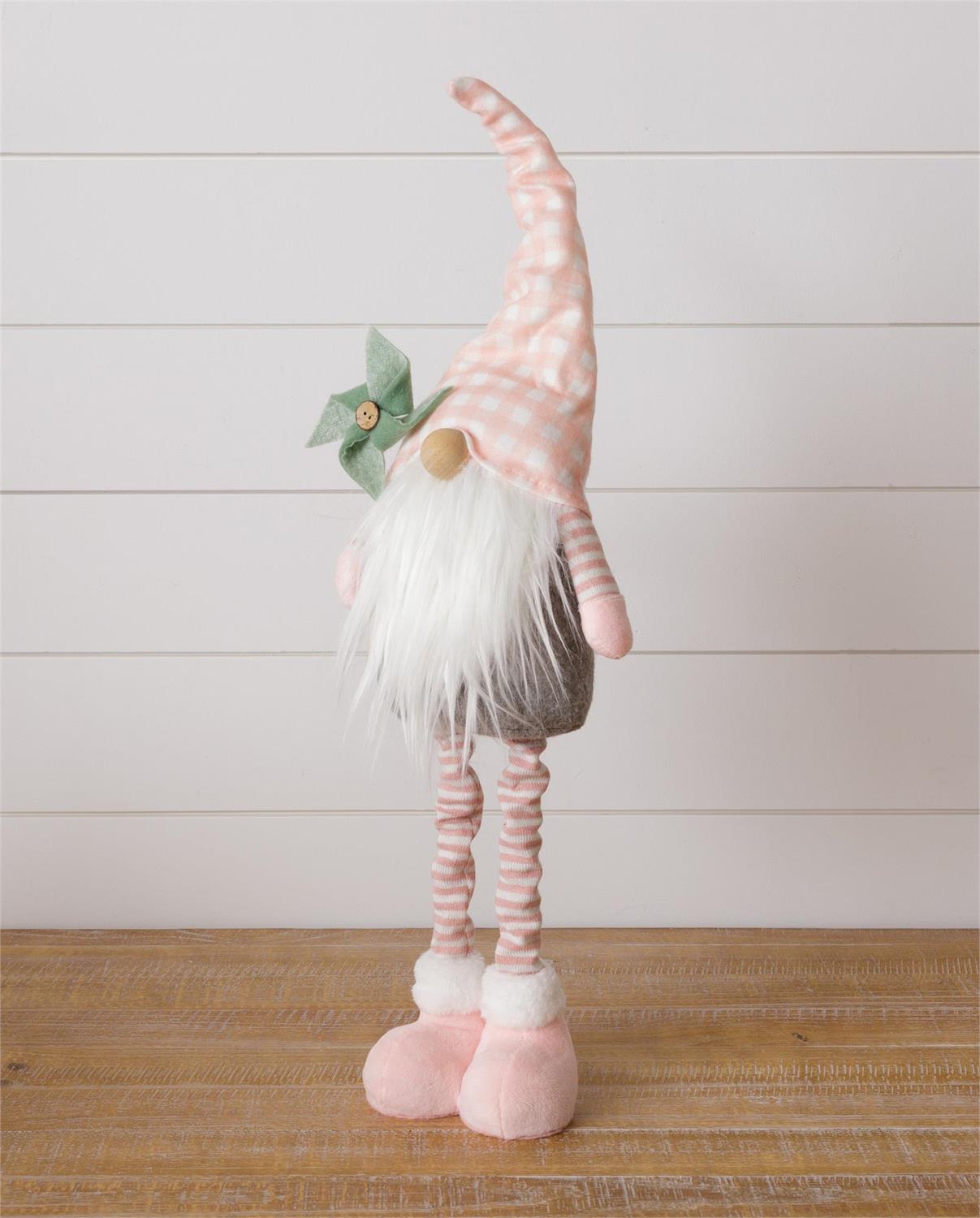 STANDING GNOME - PINK HAT