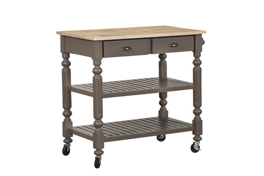 PAYSON TAUPE KITCHEN CART