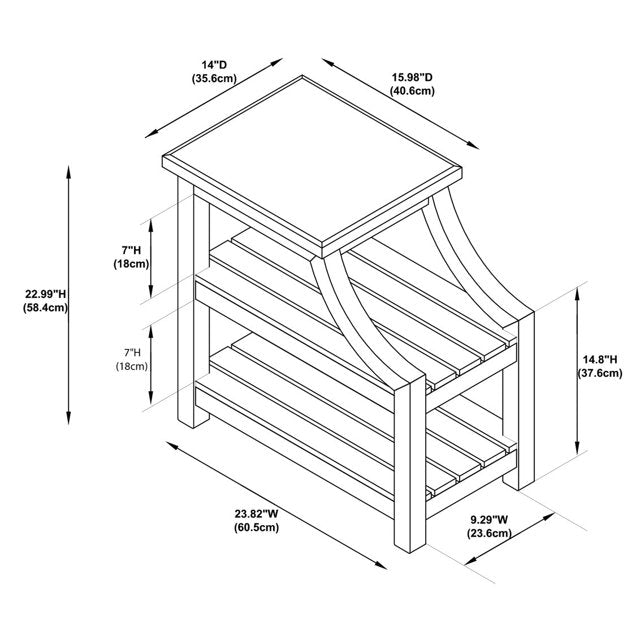 MARQUETTE TABLE - WHITE