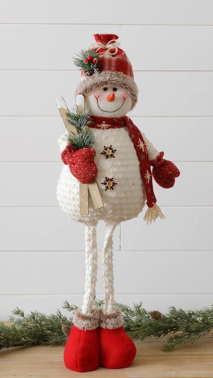 COZY FRIEND SNOWMAN W SKIS