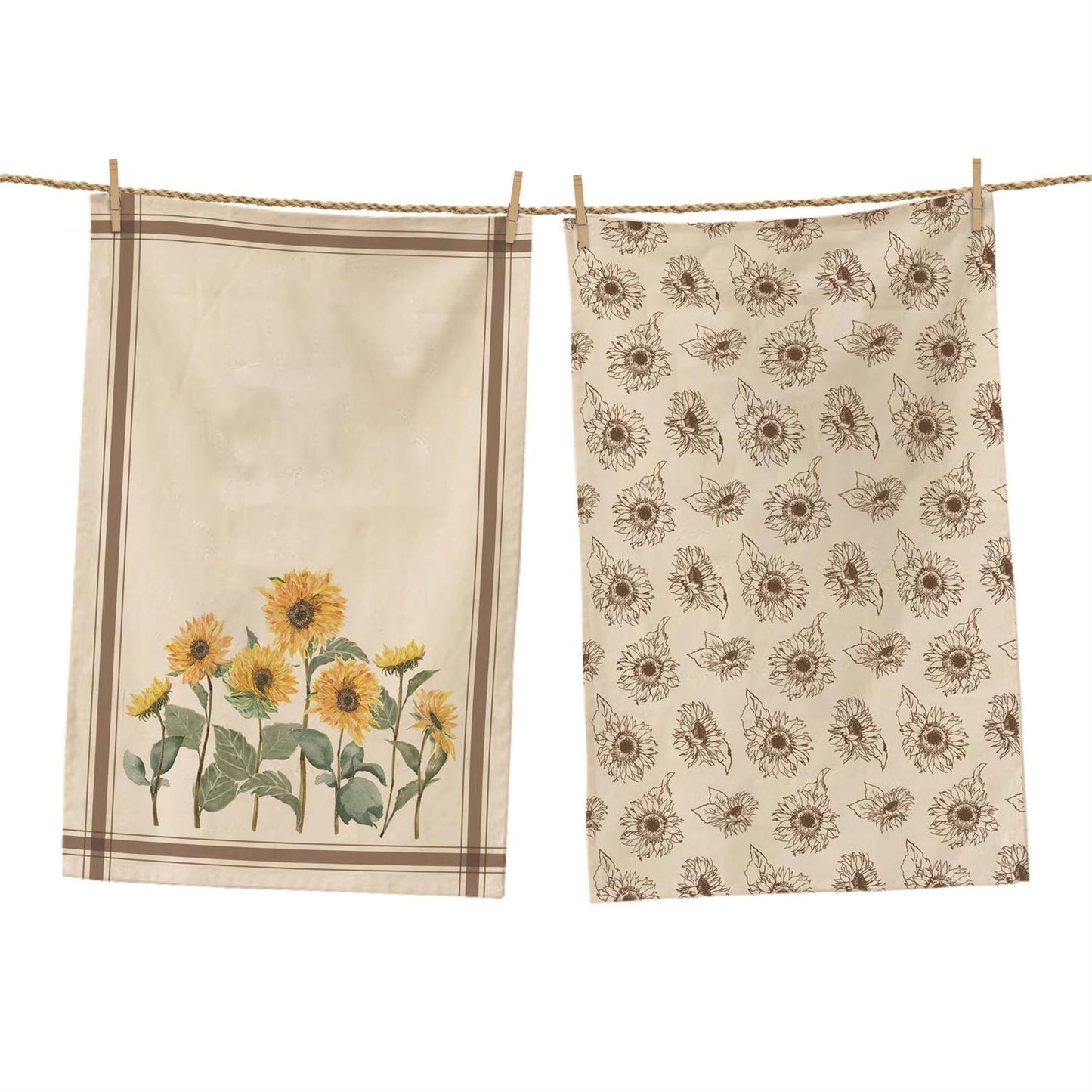 TEA TOWELS- SUNFLOWER FIELD