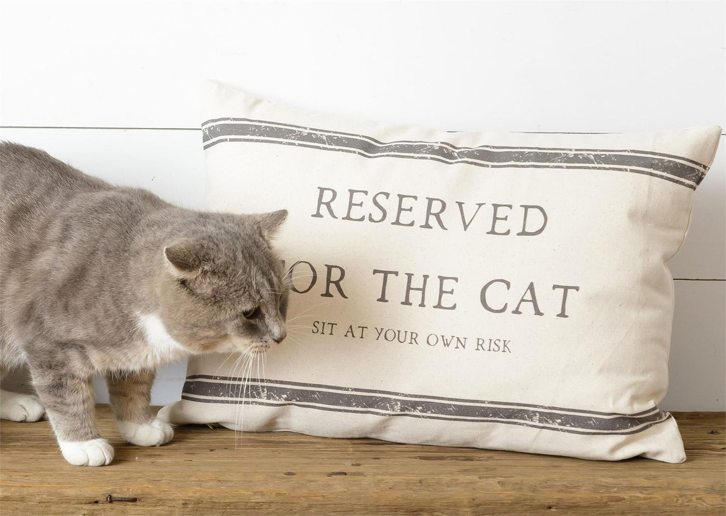 Reversible Pillow - Reserved For The Dog/Cat