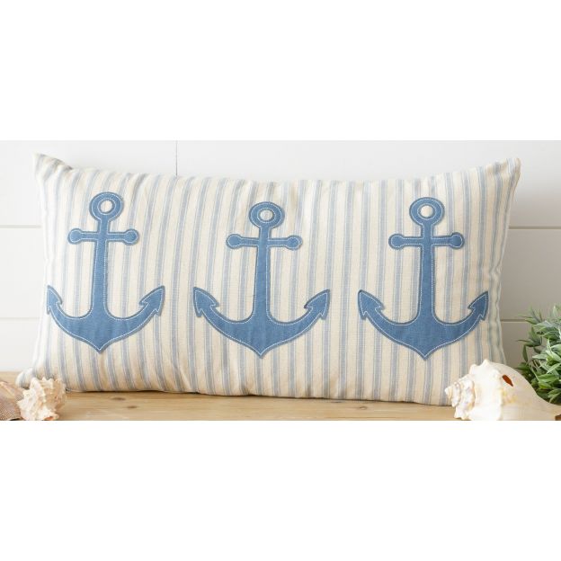 LUMBAR PILLOW-BLUE ANCHORS