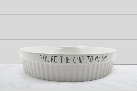 CHIP AND DIP BOWL