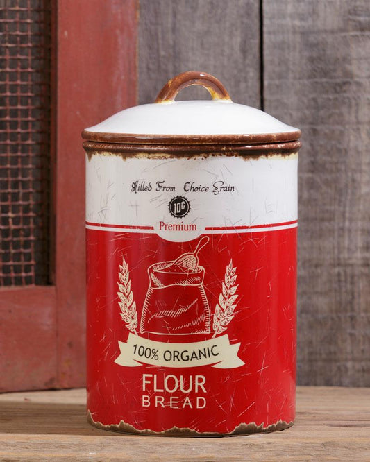 RETRO CERAMIC - FLOUR CANISTER