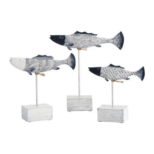 ANTIQUE FISH STATUES