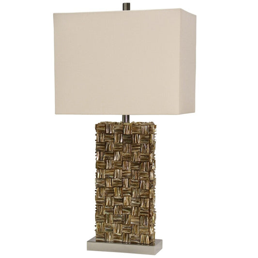 Delacora Mystic Shell Table Lamp