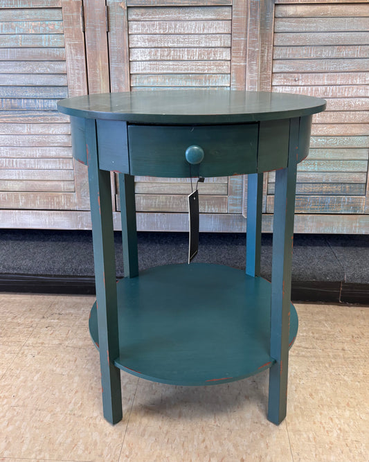 ROUND SIDE TABLE GREEN