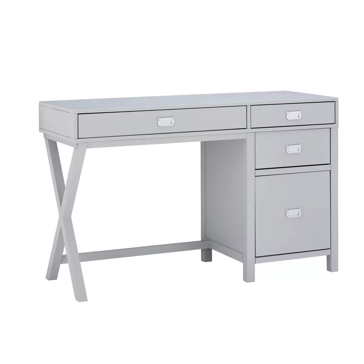 PEGGY GREY SIDE STORAGE DESK