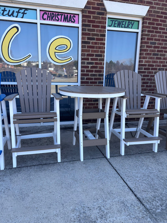 BG 3 PC BAR HEIGHT SETS W/38" ROUND TABLE