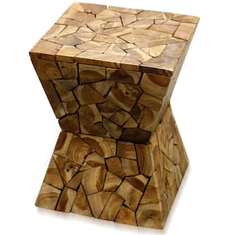 MID CENTURY MODERN SOLID WOOD ACCENT TABLE