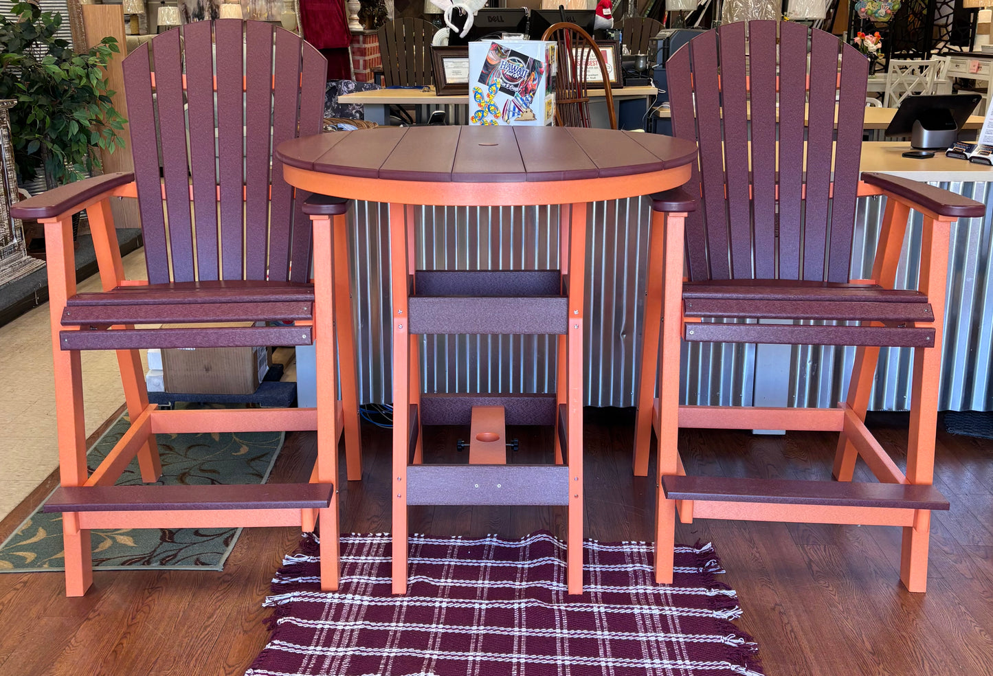 BG 3 PC BAR HEIGHT SETS W/38" ROUND TABLE