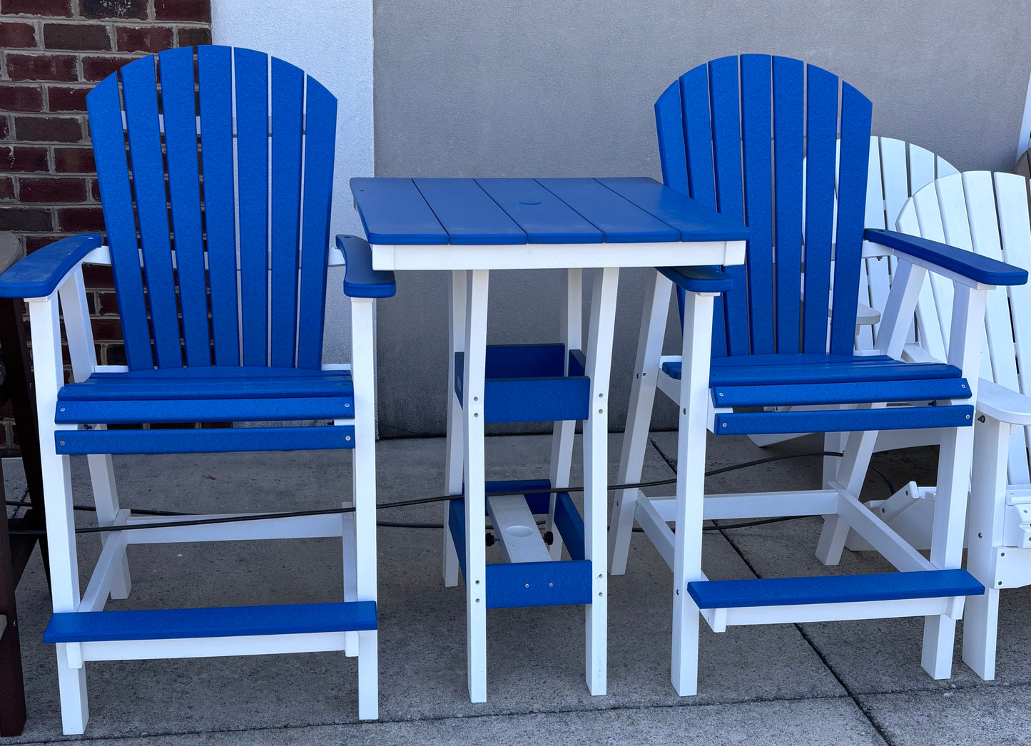 BG 3 PC BAR HEIGHT SET 28" SQUARE TABLE