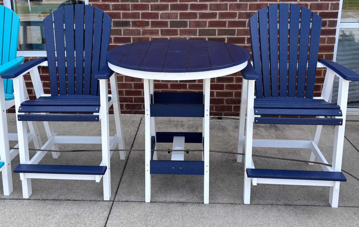 BG 3 PC BAR HEIGHT SETS W/38" ROUND TABLE