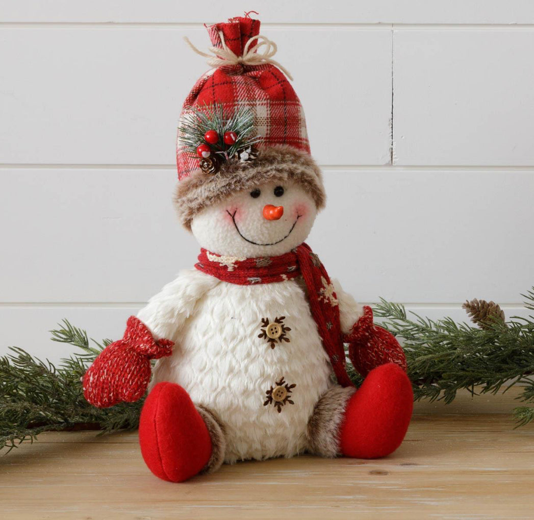 COZY FRIENDS SNOWMAN W KNIT HAT