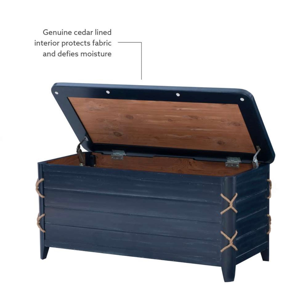 HATTIE BLUE CEDAR CHEST