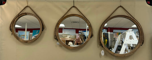 ROUND WALL MIRRORS WITH ROPE