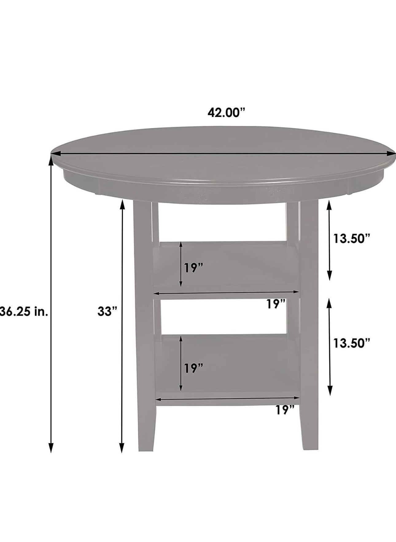 Gia Counter Height 5pc Set Cherry