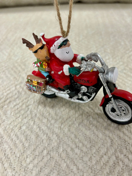 SML Santa on Harley Ornament