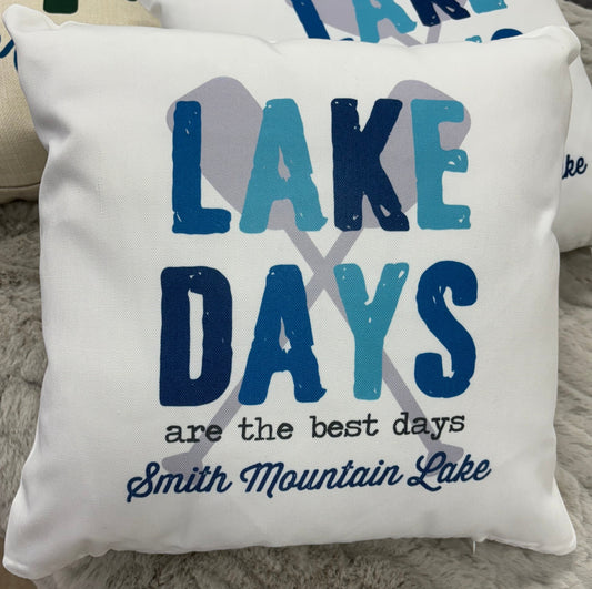 Lake Days Best Days Pillow