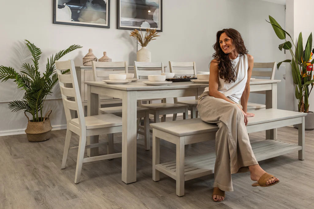 GENEVA 6 PC TABLE W SELF STORING LEAF