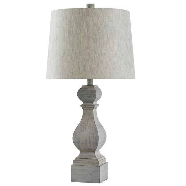 Old Gray - Traditional Baluster Table Lamp