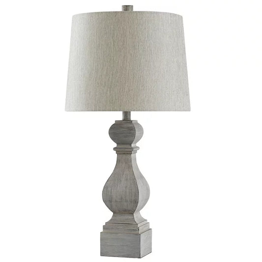 Old Gray - Traditional Baluster Table Lamp