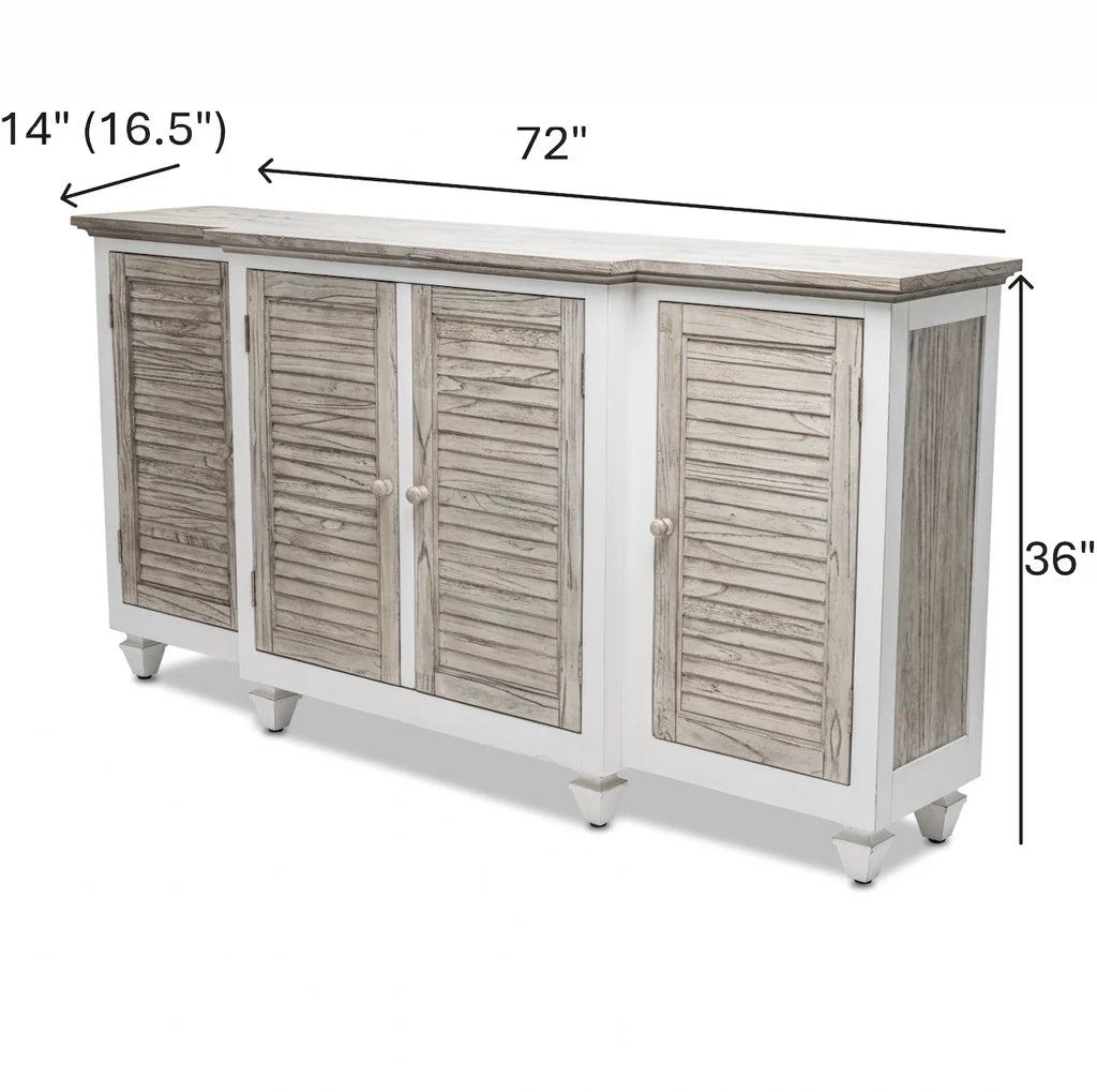 ISLAMORADA 4 DOOR CREDENZA