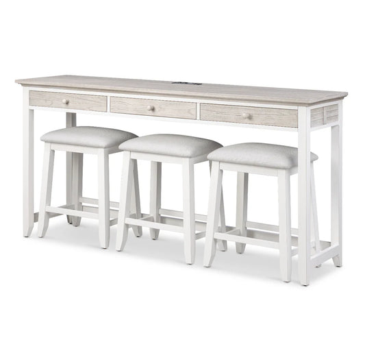 COMING SOON! Islamorada 3-Drawer Console w/ Power and USB