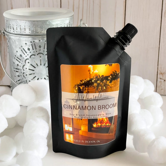 Squeeze Wax Melt-Cinnamon Broom Winter Softie