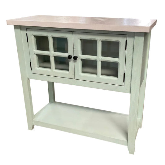 AQUA 2 DOOR CONSOLE TABLE